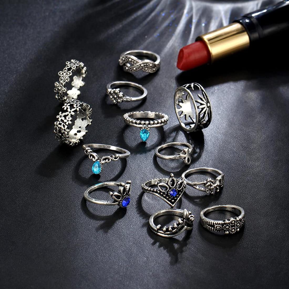 Metal Jewelry Rings Set | Metal Finger Ring | Finger Ring Set | Rings Women  - 8pcs Fashion - Aliexpress